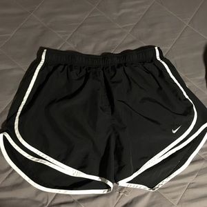Nike Black and White Running Shorts